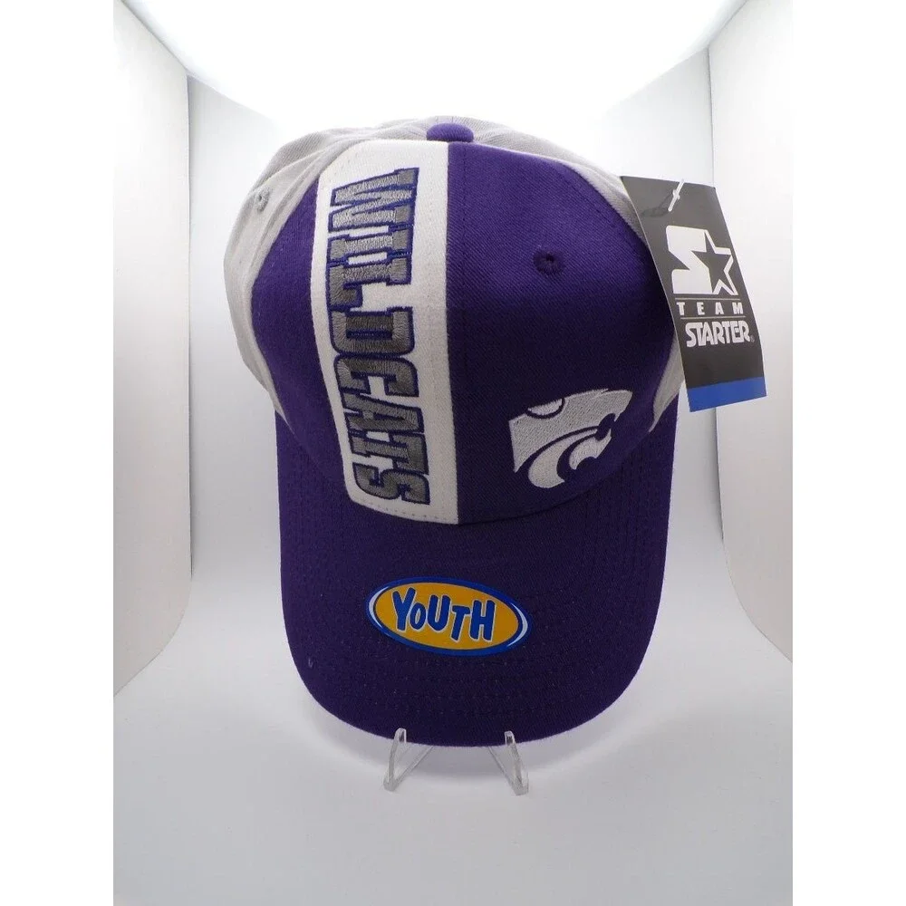 Starter Kansas State Wildcats Youth Boys Baseball Cap Purple One Size